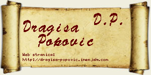 Dragiša Popović vizit kartica